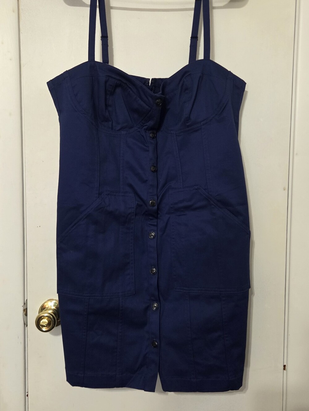 J.Crew Navy Blue Strappy Dress – Size 14 – Brand New
